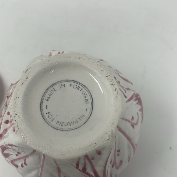 NEUWIRTH Vintage Portugal Strawberry Bloosom Jam/Jelly Jar with Spoon - Picture 5 of 5